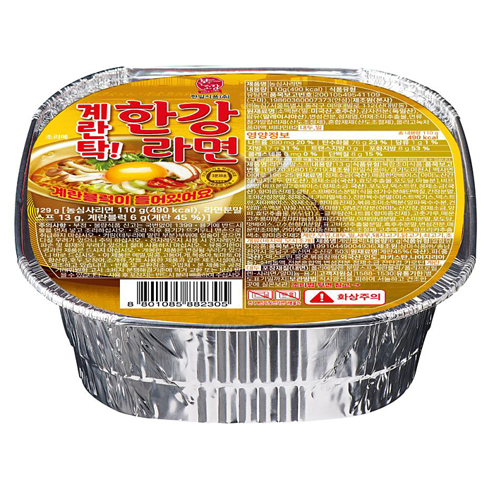 본고장 계란탁 한강라면 나베 129g