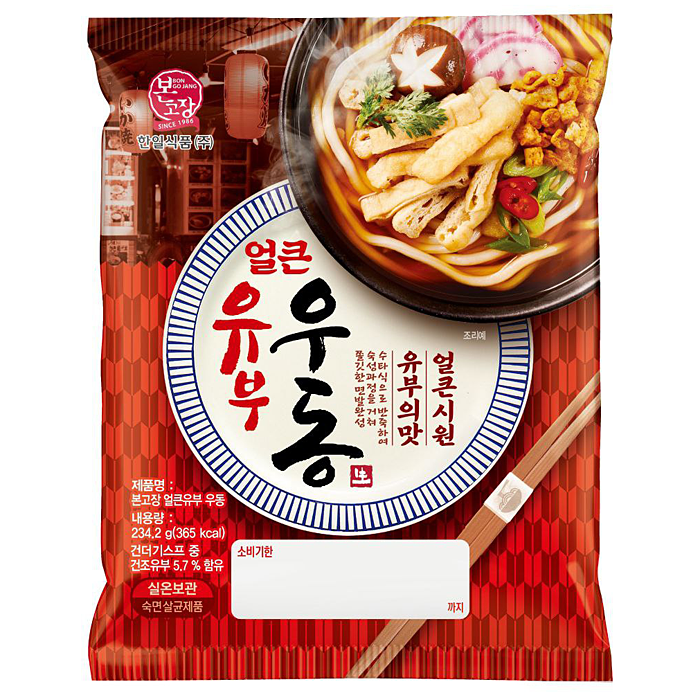 본고장 얼큰유부우동 234.2g
