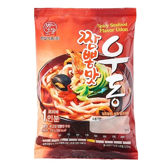 본고장 짬뽕맛우동 215g