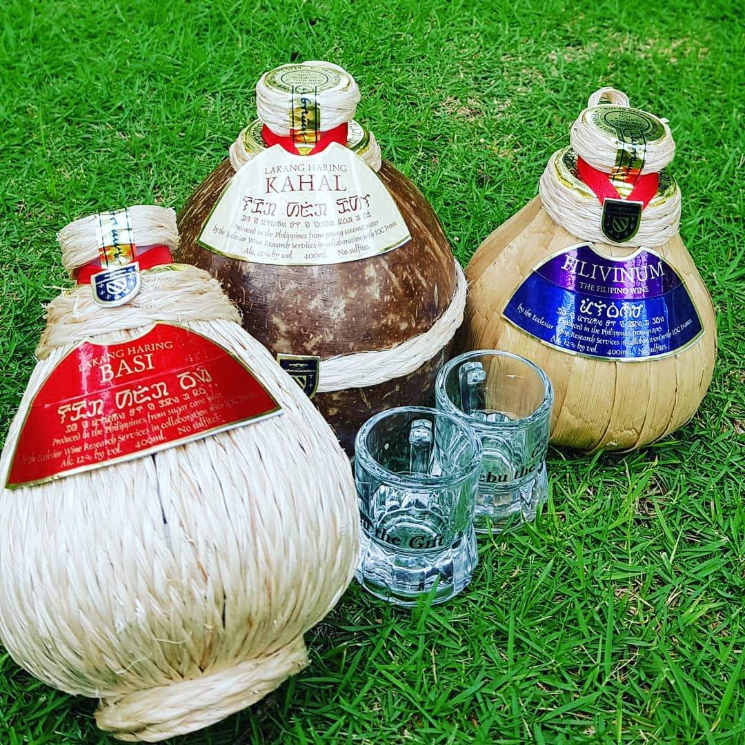 Traditional Wine of Cebu -  Handle Glass