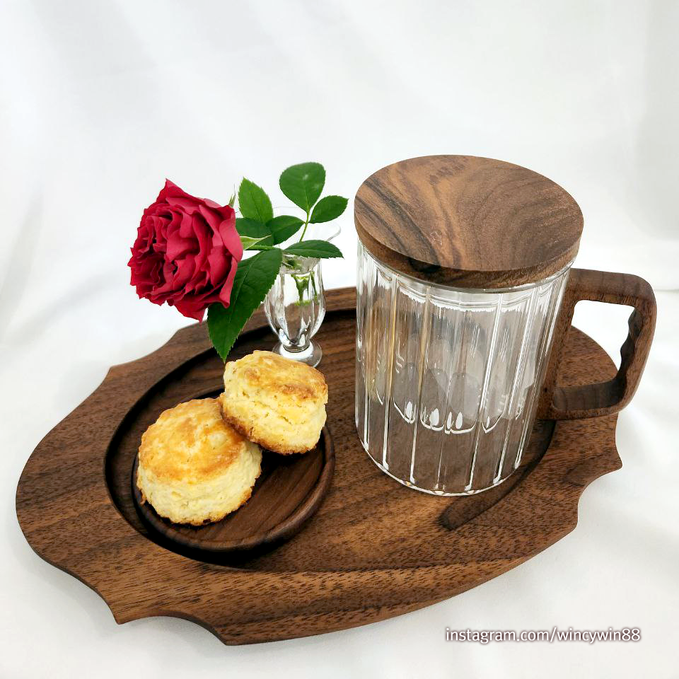 Wood Strainer Teacup